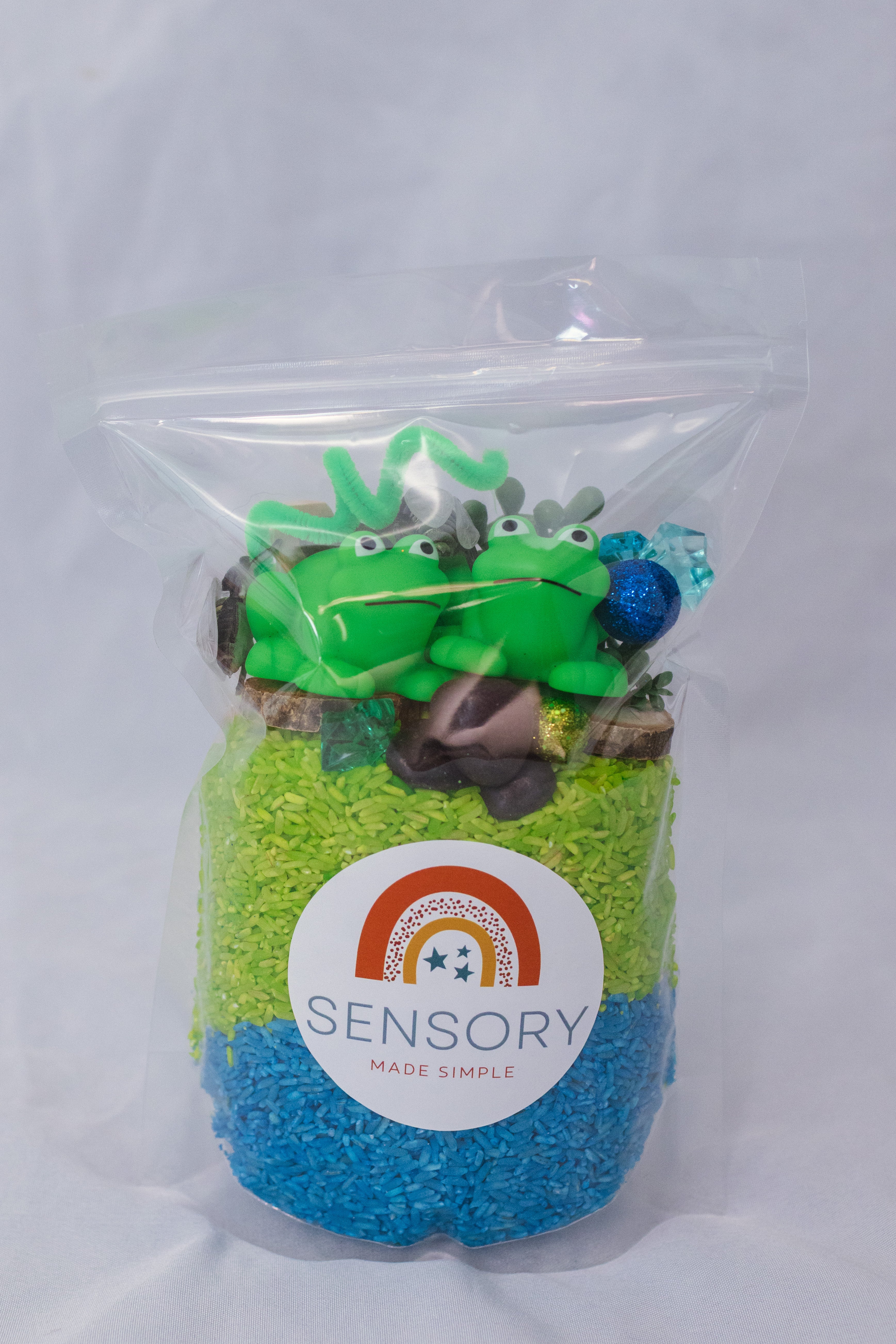 Frogs Pour and Explore Sensory Bag for Toddlers